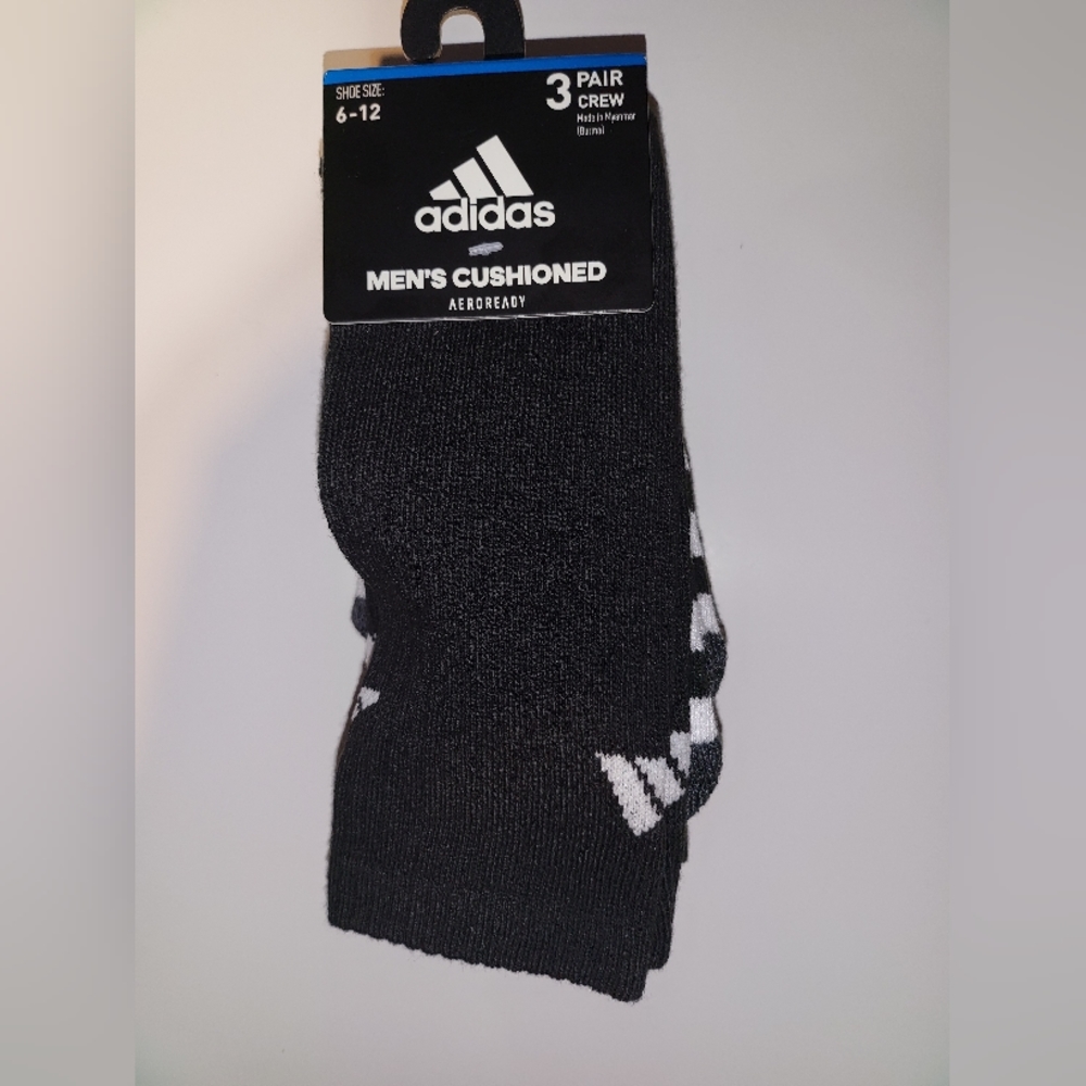 Adidas Mens Black socks 3 pack